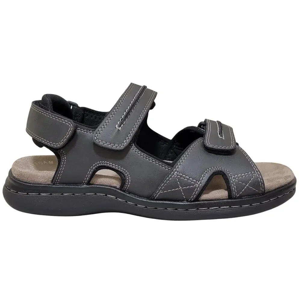 Dockers Men Slingback Sport River Sandals Newpage Size US 10M Grey Faux Leather